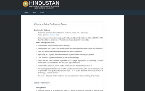 Dear Parents / Students - Hindustan Institute of Technology ...