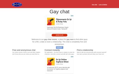 Free Gay Chat - Online Chat Rooms for Men - B-Gay.com