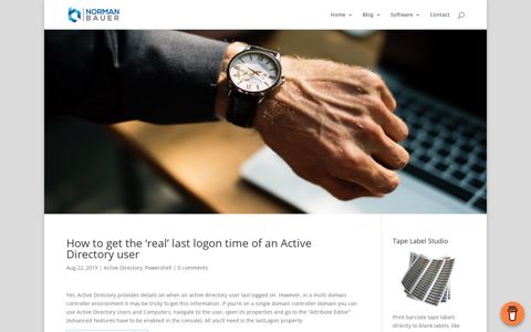 How to get the 'real' last logon time of an Active Directory user ...
