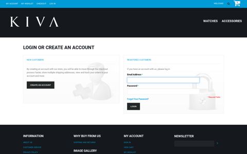 Login or Create an Account - Kiva Watch Kiva Watch