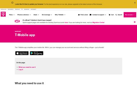 T-Mobile app | T-Mobile Support
