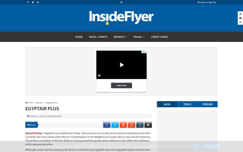 EgyptAir Plus - InsideFlyer