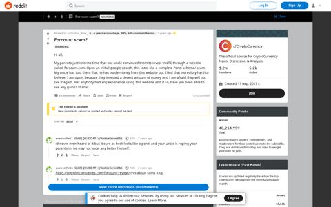 Forcount scam? : CryptoCurrency - Reddit