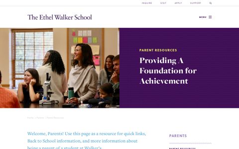 Parent Resources - Ethel Walker School