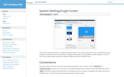 System Settings/Login Screen - KDE UserBase Wiki