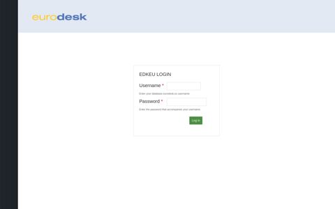 User account | database.eurodesk.eu