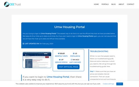 Umw Housing Portal - Find Official Portal - CEE Trust