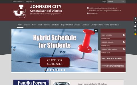 Johnson City Central School District: Home