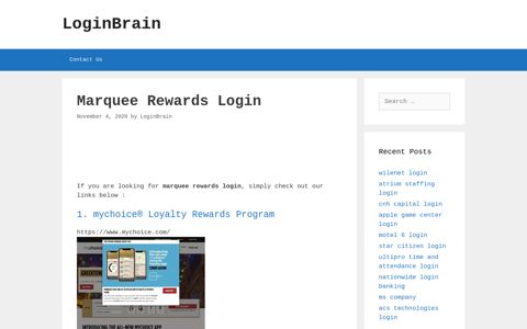 marquee rewards login - LoginBrain