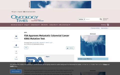 FDA Approves Metastatic Colorectal Cancer KRAS Mutation ...
