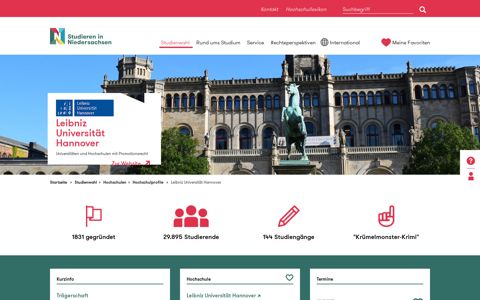 Leibniz Universität Hannover - Studieren in Niedersachsen