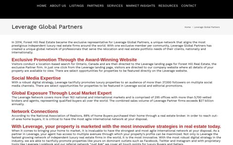 Leverage Global Partners | Forest Hill Prestige Real Estate