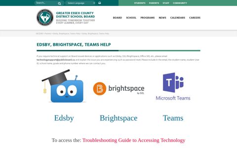 Edsby, Brightspace, Teams Help - Greater Essex County ...
