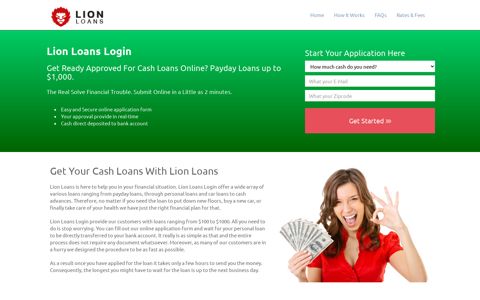 Lion Loans Login - Lion Loans