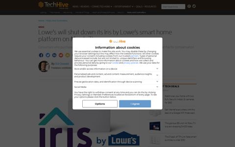 Lowe's will shut down its Iris by Lowe's smart home platform ...