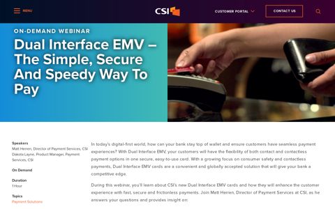 Dual Interface EMV – The Simple, Secure and Speedy Way to ...