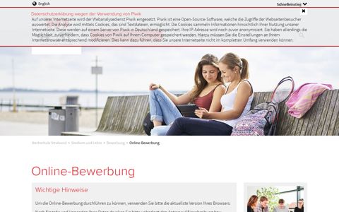 Online-Bewerbung - Hochschule Stralsund