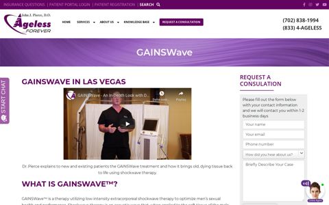 GAINSWave - Erectile Dysfunction Las Vegas | Ageless Forever