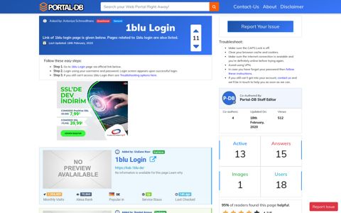 1blu Login - Portal Homepage