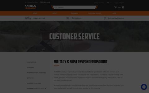 Military & First Responder Discount - MIRA Safety