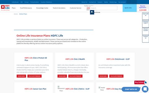 Online Life Insurance Plans - HDFC Life