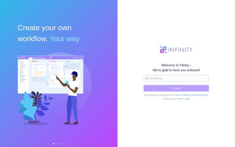 Create Your Account Today | Infinity