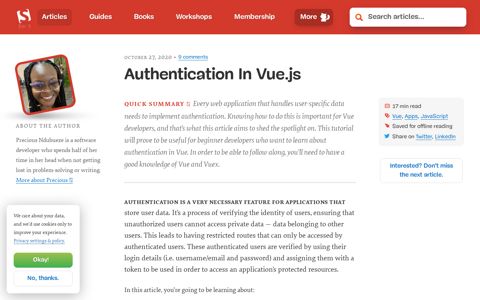 Authentication In Vue.js — Smashing Magazine