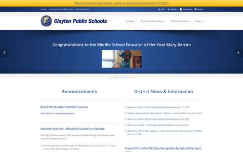 Clayton Public School District