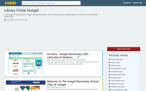 Library Portal Huegel - Loginii.com