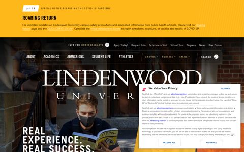 Welcome to Lindenwood University in St. Charles, Missouri