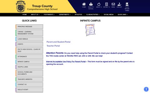 Infinite Campus - Troup County Comprehensive High School