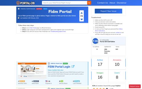 Fidm Portal