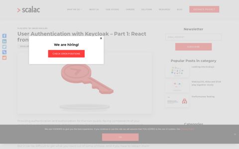 User Authentication with Keycloak - Part 1: React front-end -