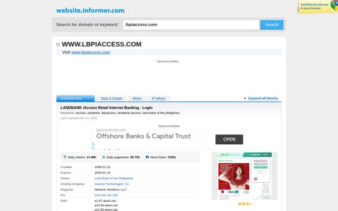 lbpiaccess.com at WI. LANDBANK iAccess Retail Internet ...