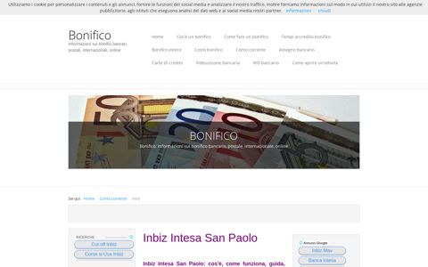 Inbiz Intesa San Paolo - Bonifico bancario