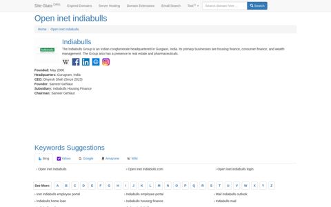 Open inet indiabulls - Site-Stats .ORG