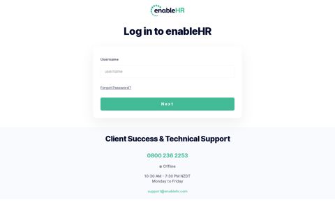 Login - enableHR