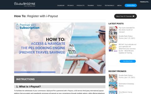 How to: Register with i-Payout - United ByDzyne