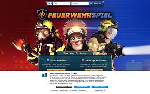 Feuerwehrspiel - das kostenlose Browsergame zur Feuerwehr