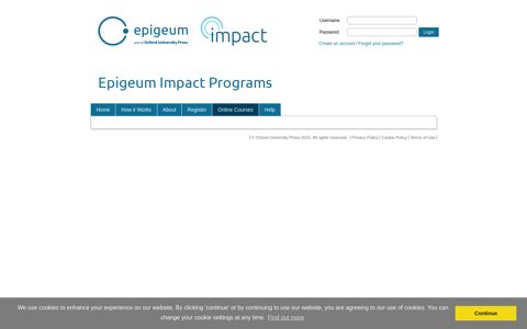 Online Courses - Epigeum Impact Programs