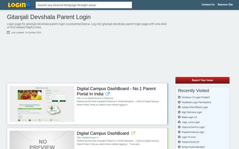 Gitanjali Devshala Parent Login - Loginii.com