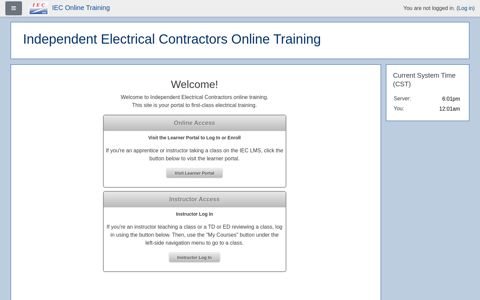 Independent Electrical Contractors Online Training