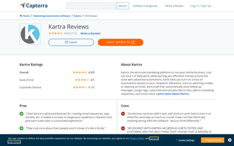 Kartra Reviews 2020 - Capterra