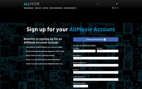 Welcome to AllMovie | Sign Up or Learn More