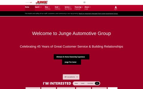 New & Used Car Dealership | Junge Automotive Group ...