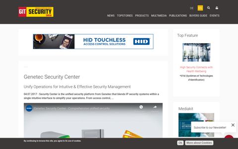 Genetec Security Center | GIT-SECURITY.com – Portal for ...