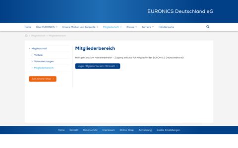 Mitgliederbereich | EURONICS Deutschland eG