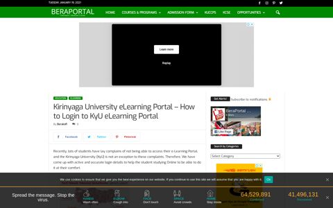 Kirinyaga University eLearning Portal - How to Login to KyU ...