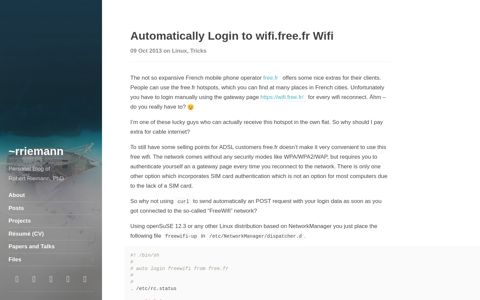 Automatically Login to wifi.free.fr Wifi | ~rriemann