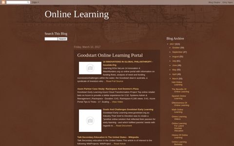 Goodstart Online Learning Portal - Online Learning